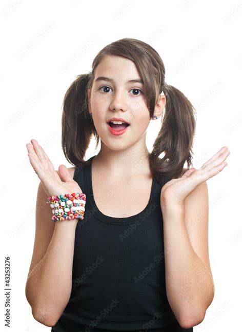 Teen Pigtails Stock Photos, Images & Pictures